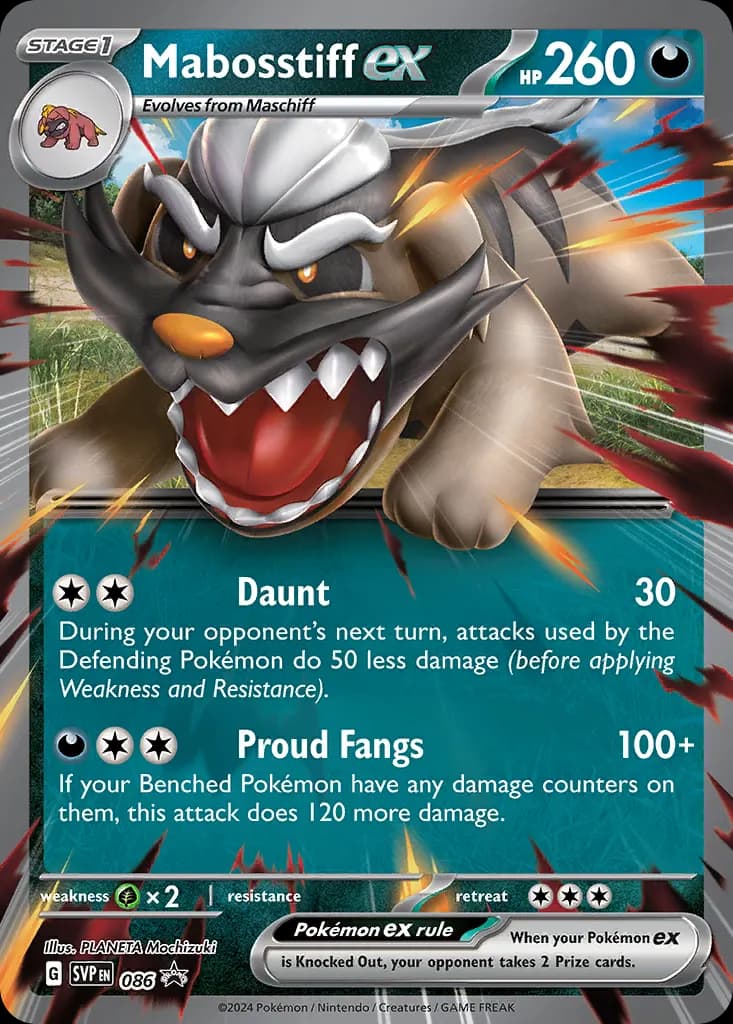 Mabosstiff ex — Scarlet & Violet Black Star Promos 86 Pokémon card