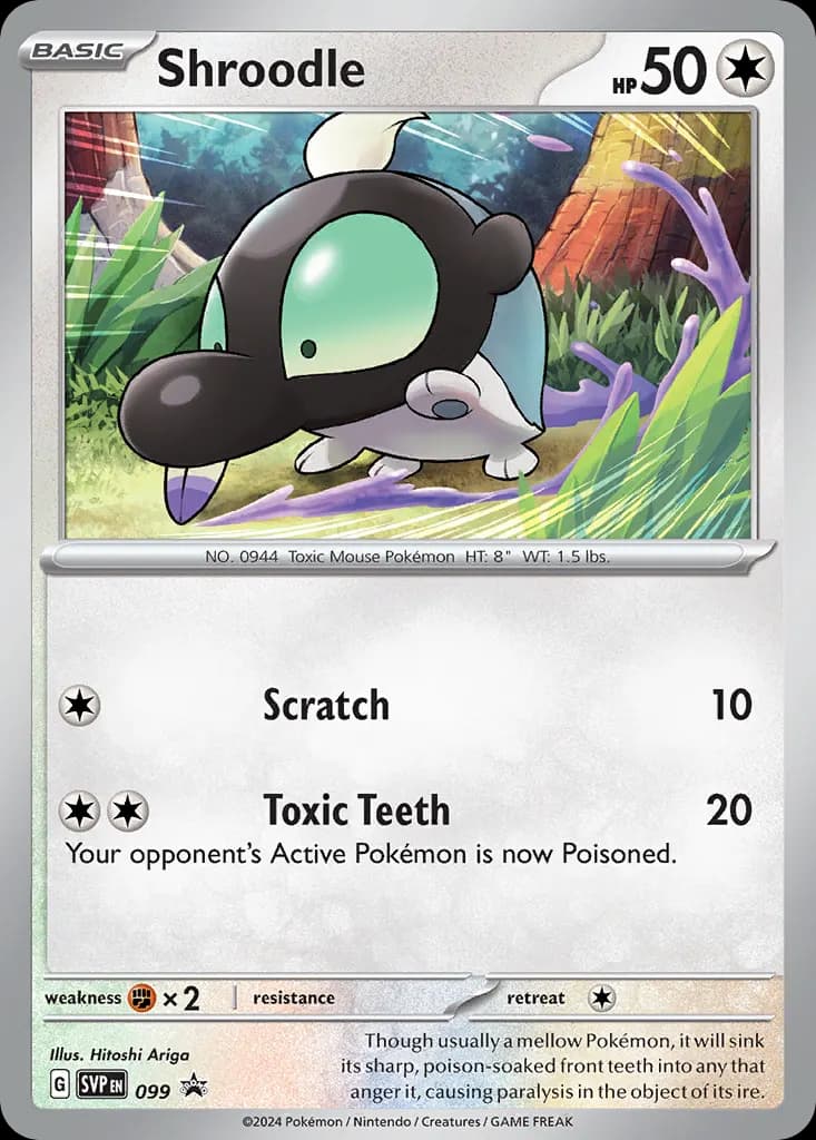 Shroodle — Scarlet & Violet Black Star Promos 99 Pokémon card