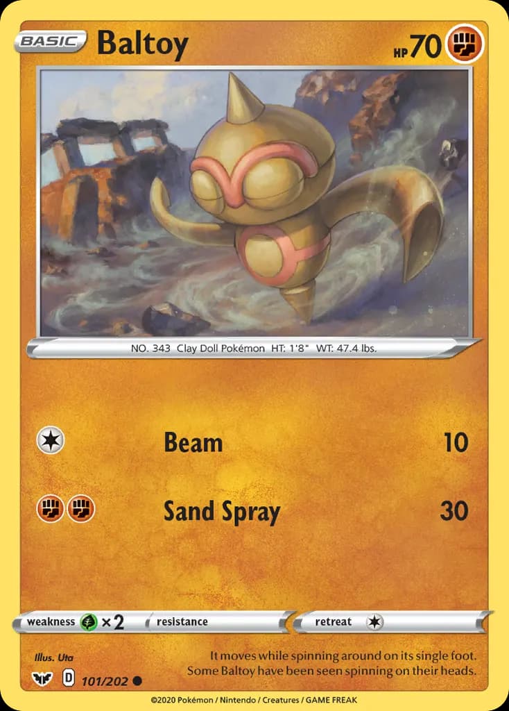 Baltoy — Sword & Shield 101 Pokémon card