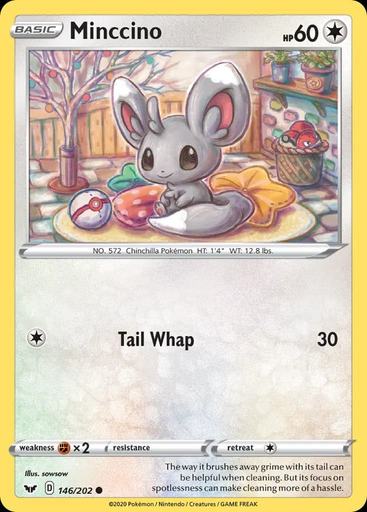 Minccino — Sword & Shield 146 Pokémon card