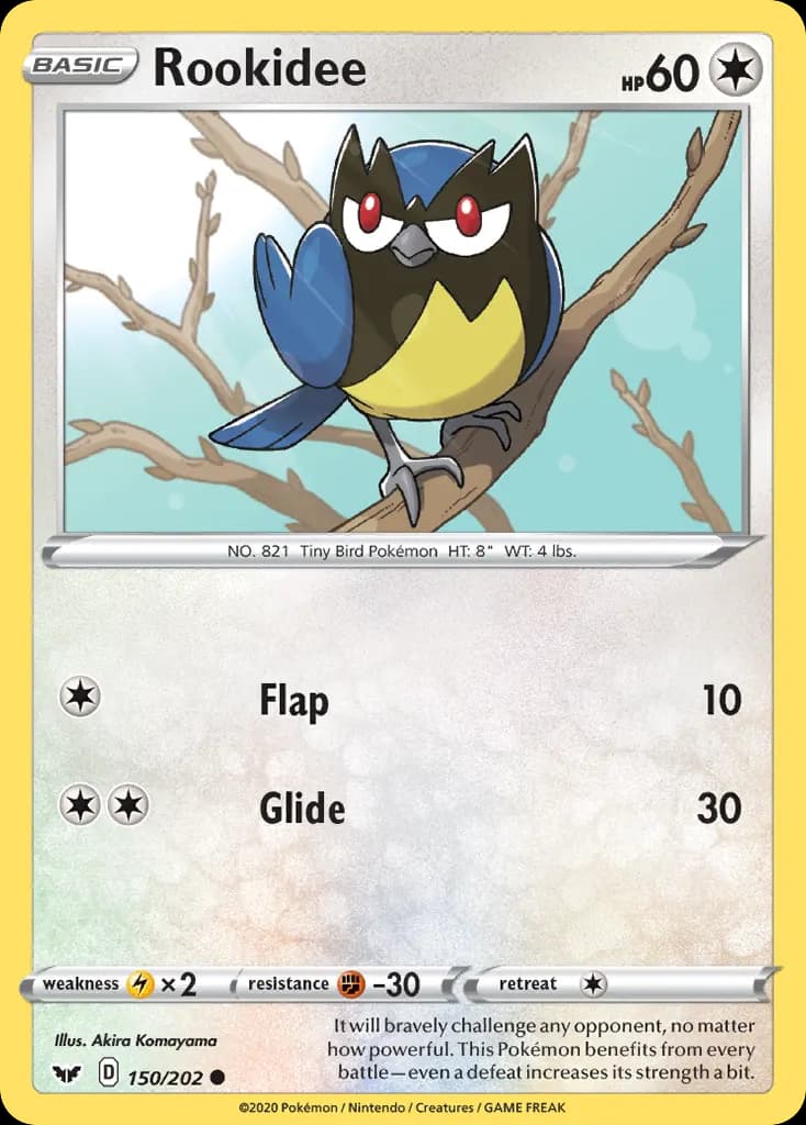 Rookidee — Sword & Shield 150 Pokémon card