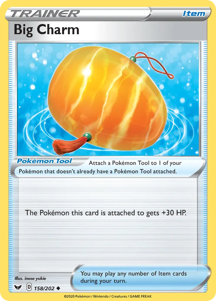 Big Charm — Sword & Shield 158 Pokémon card