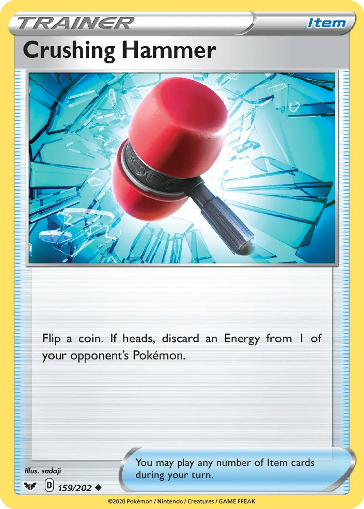 Crushing Hammer — Sword & Shield 159 Pokémon card