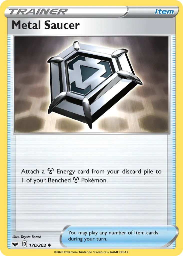 Metal Saucer — Sword & Shield 170 Pokémon card
