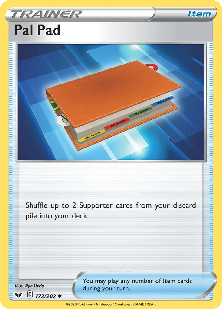 Pal Pad — Sword & Shield 172 Pokémon card