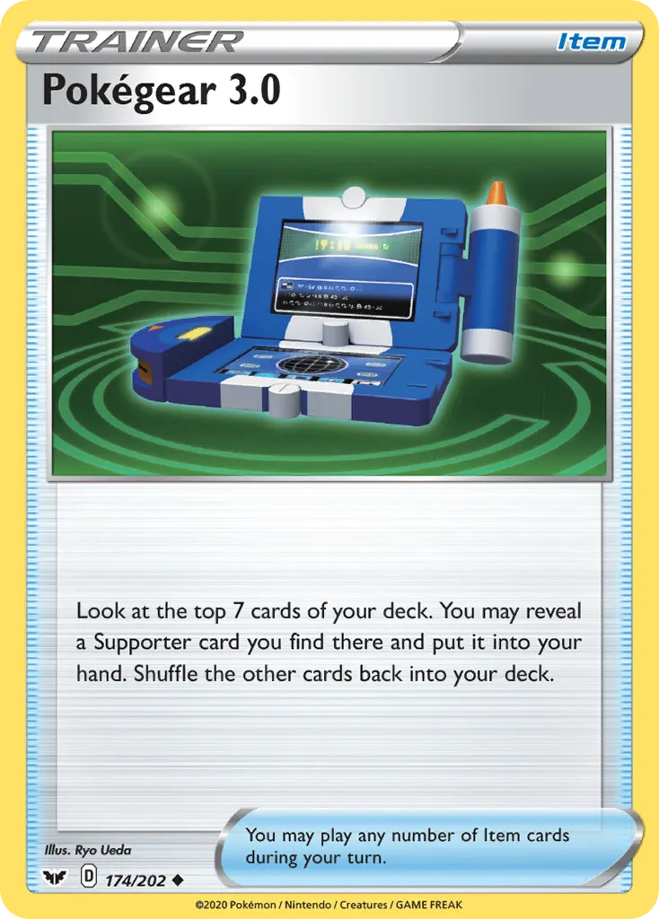 Pokégear 3.0 — Sword & Shield 174 Pokémon card