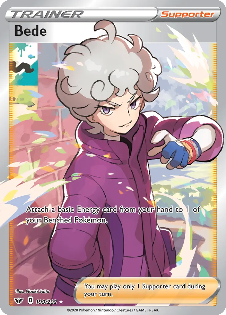 Bede — Sword & Shield 199 Pokémon card