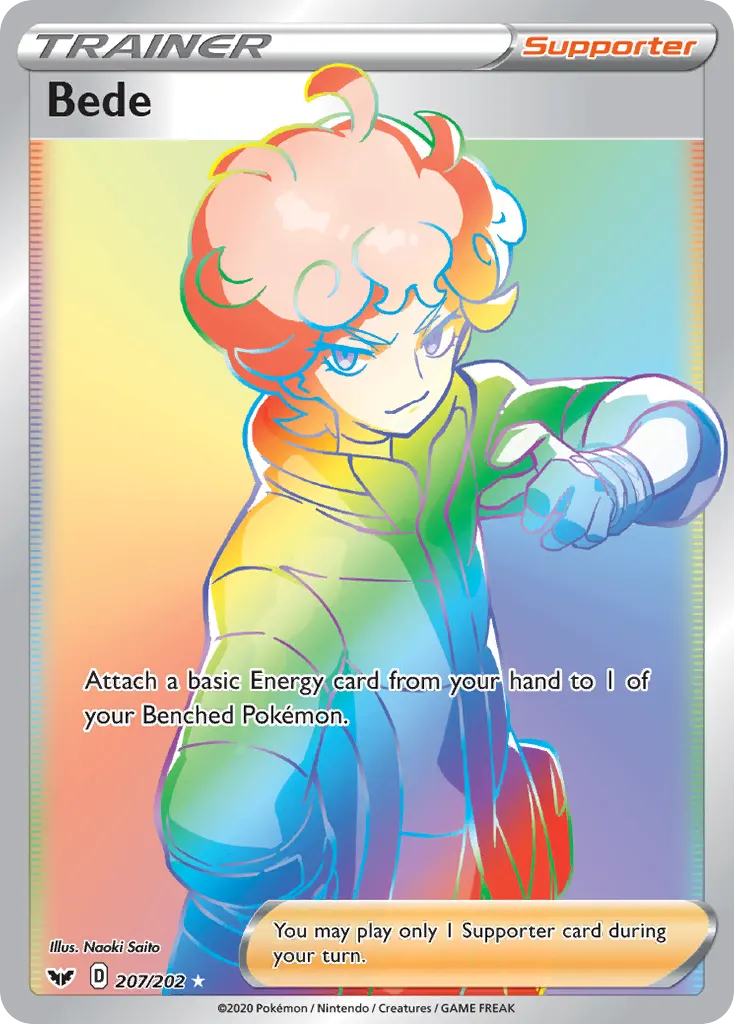 Bede — Sword & Shield 207 Pokémon card