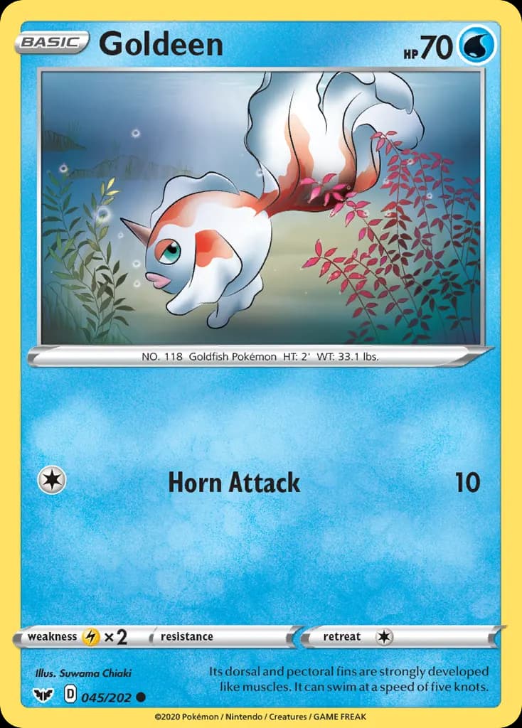 Goldeen — Sword & Shield 45 Pokémon card