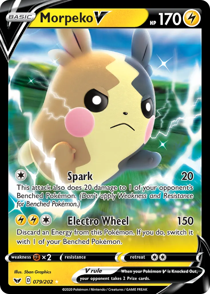Morpeko V — Sword & Shield 79 Pokémon card