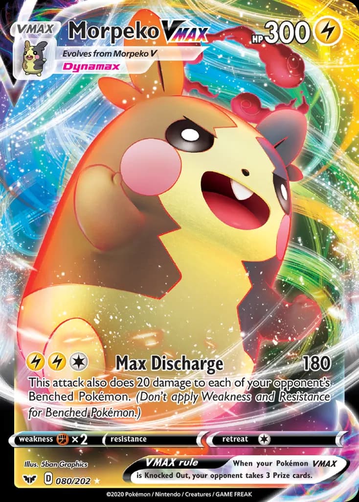 Morpeko VMAX — Sword & Shield 80 Pokémon card
