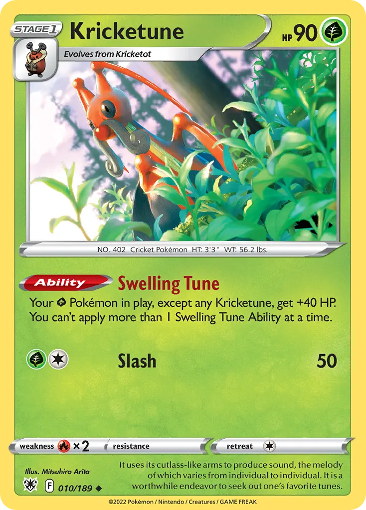 Kricketune — Astral Radiance 10 Pokémon card
