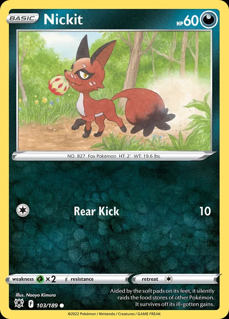 Nickit — Astral Radiance 103 Pokémon card