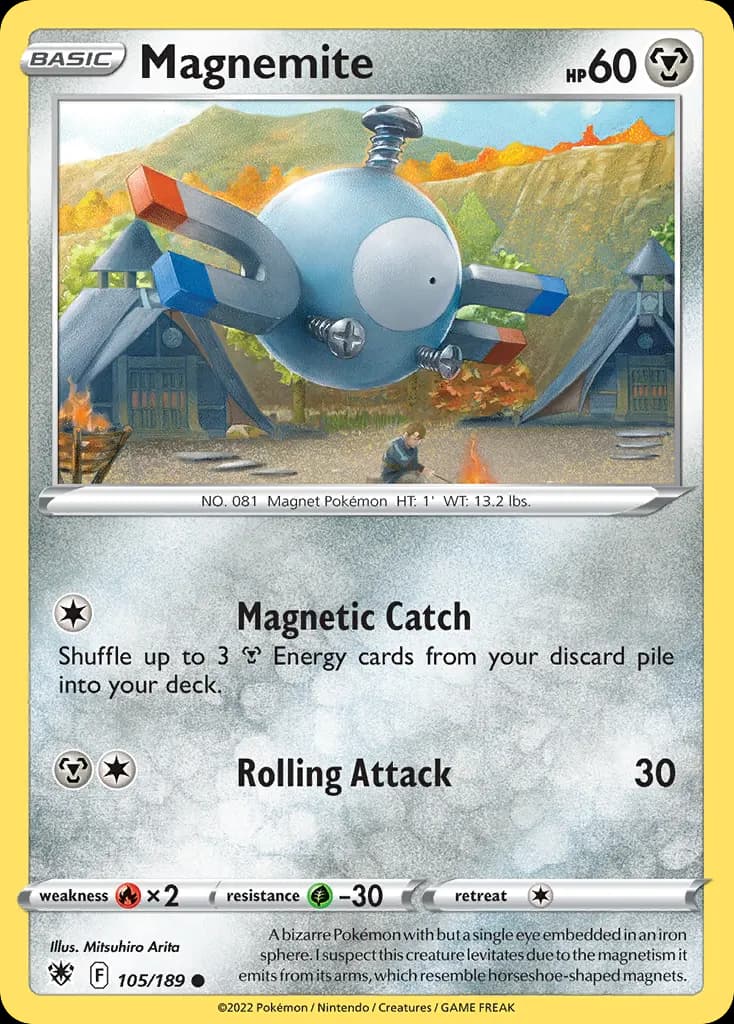 Magnemite — Astral Radiance 105 Pokémon card