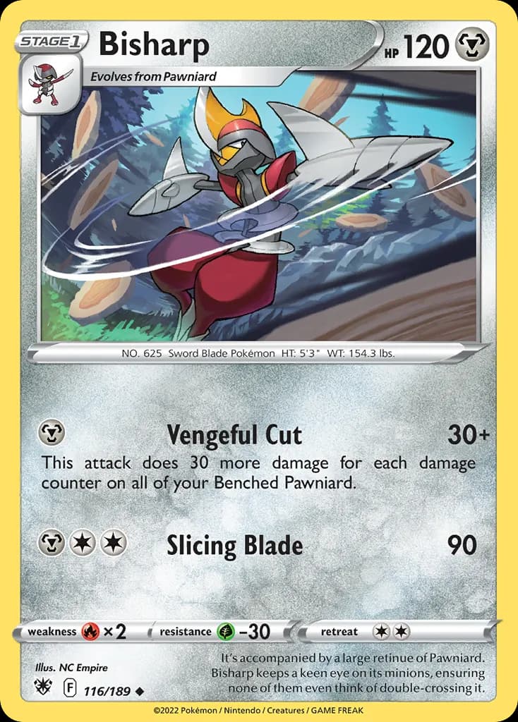 Bisharp — Astral Radiance 116 Pokémon card