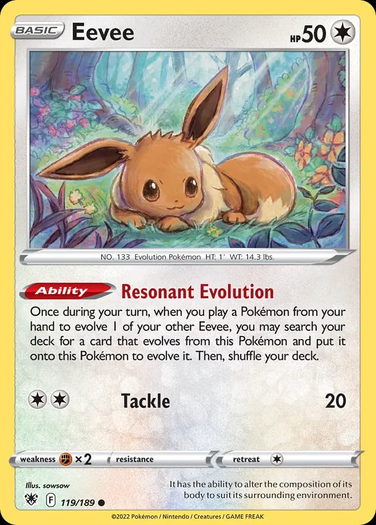 Eevee — Astral Radiance 119 Pokémon card