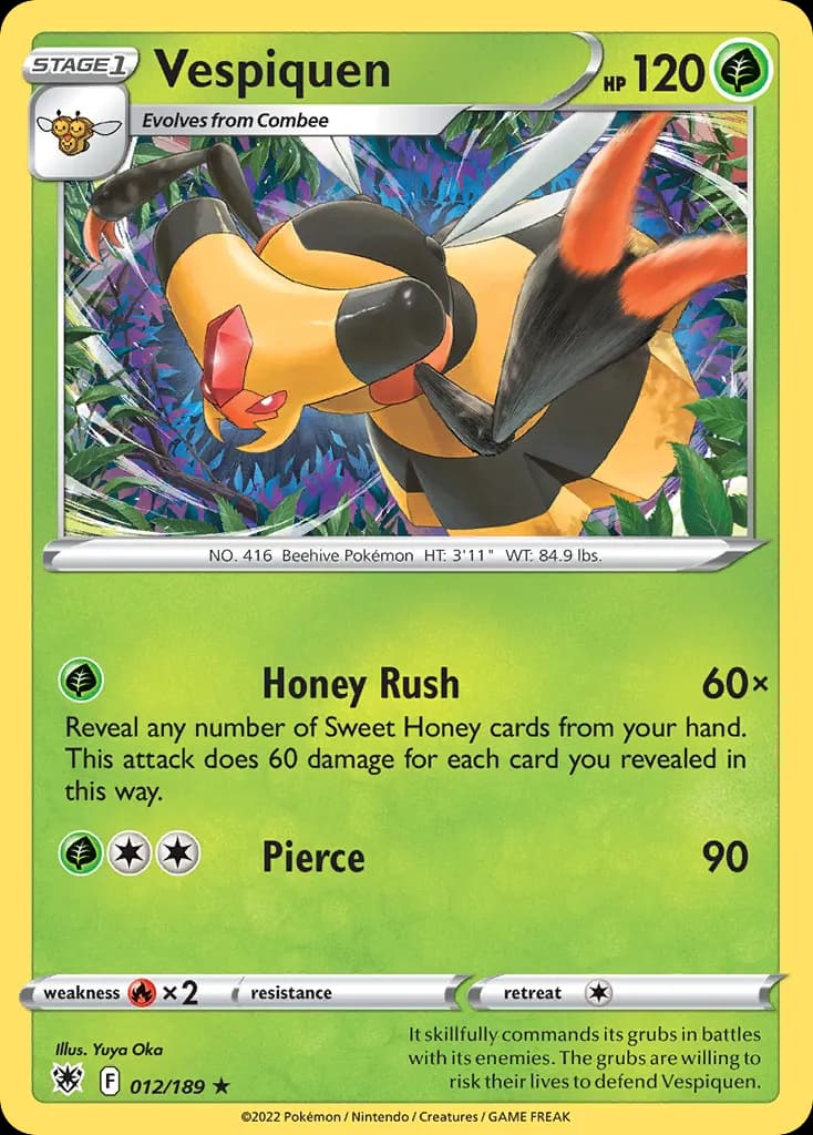 Vespiquen — Astral Radiance 12 Pokémon card