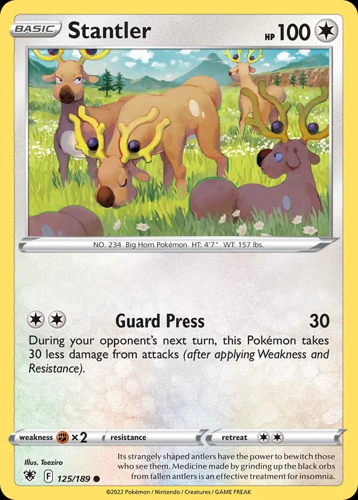 Stantler — Astral Radiance 125 Pokémon card