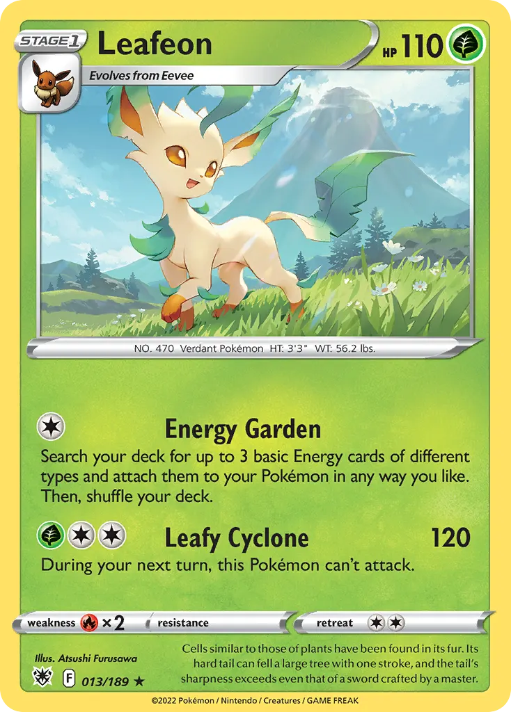 Leafeon — Astral Radiance 13 Pokémon card