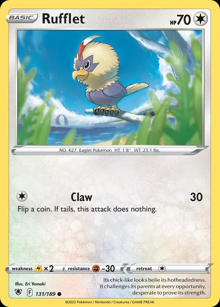 Rufflet — Astral Radiance 131 Pokémon card