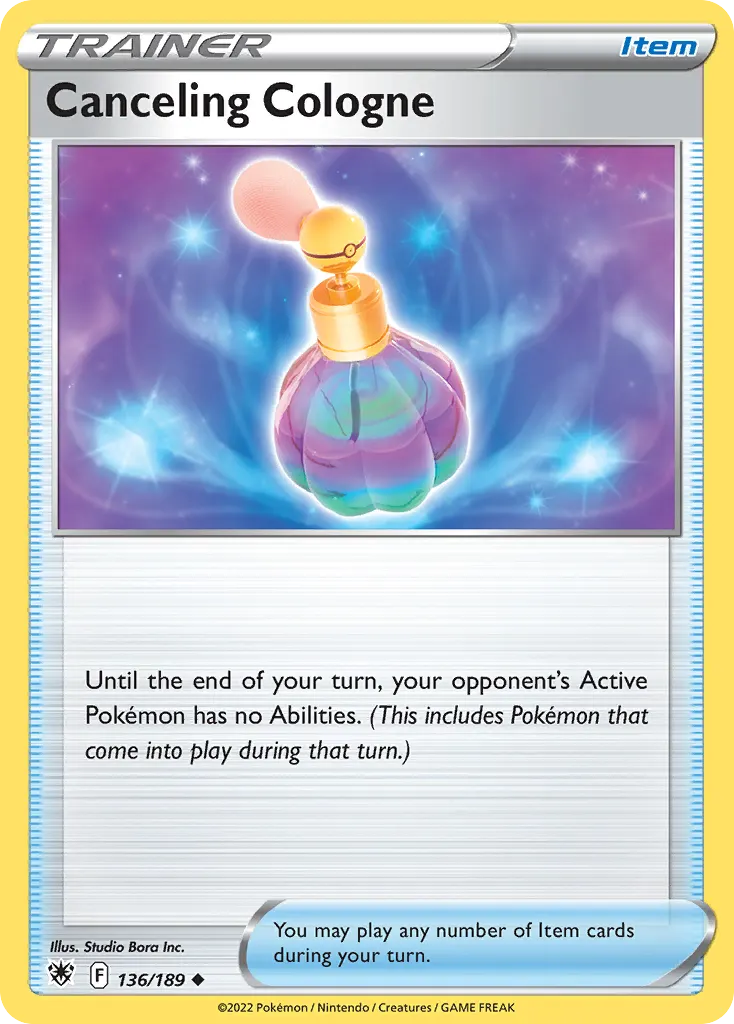 Canceling Cologne — Astral Radiance 136 Pokémon card