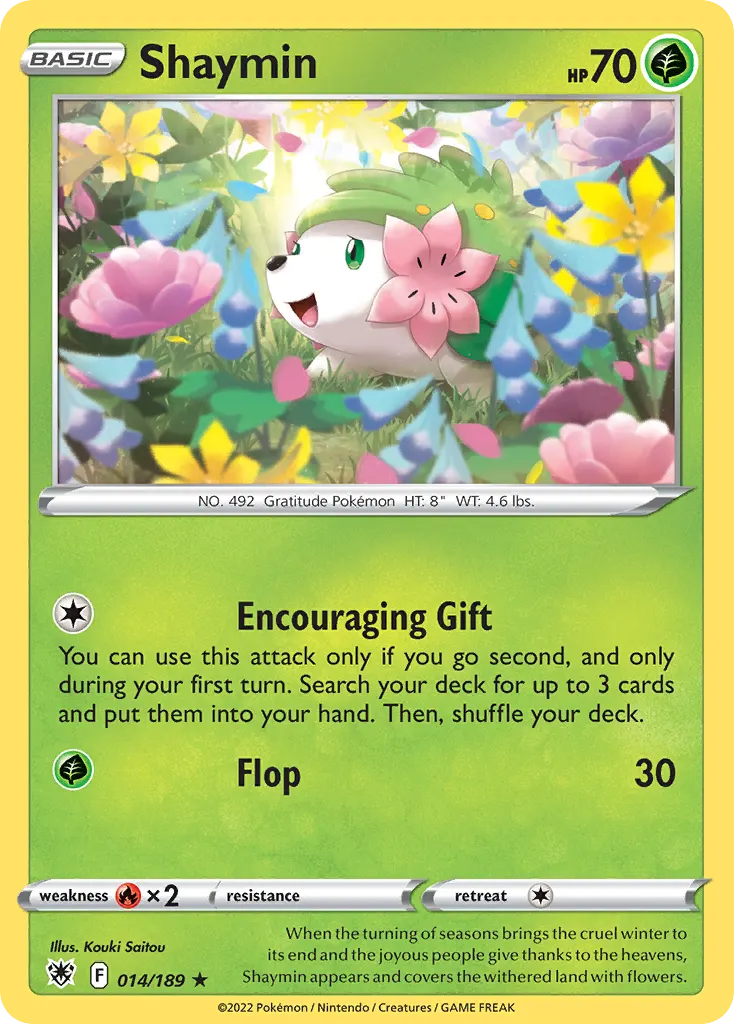 Shaymin — Astral Radiance 14 Pokémon card