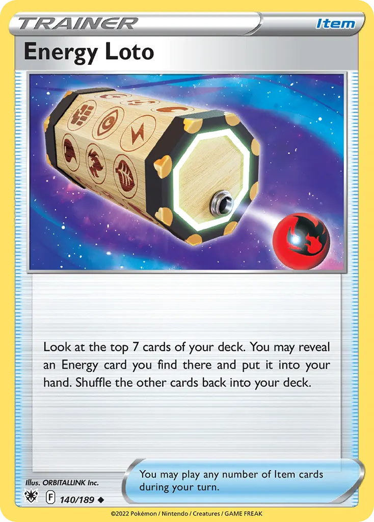 Energy Loto — Astral Radiance 140 Pokémon card