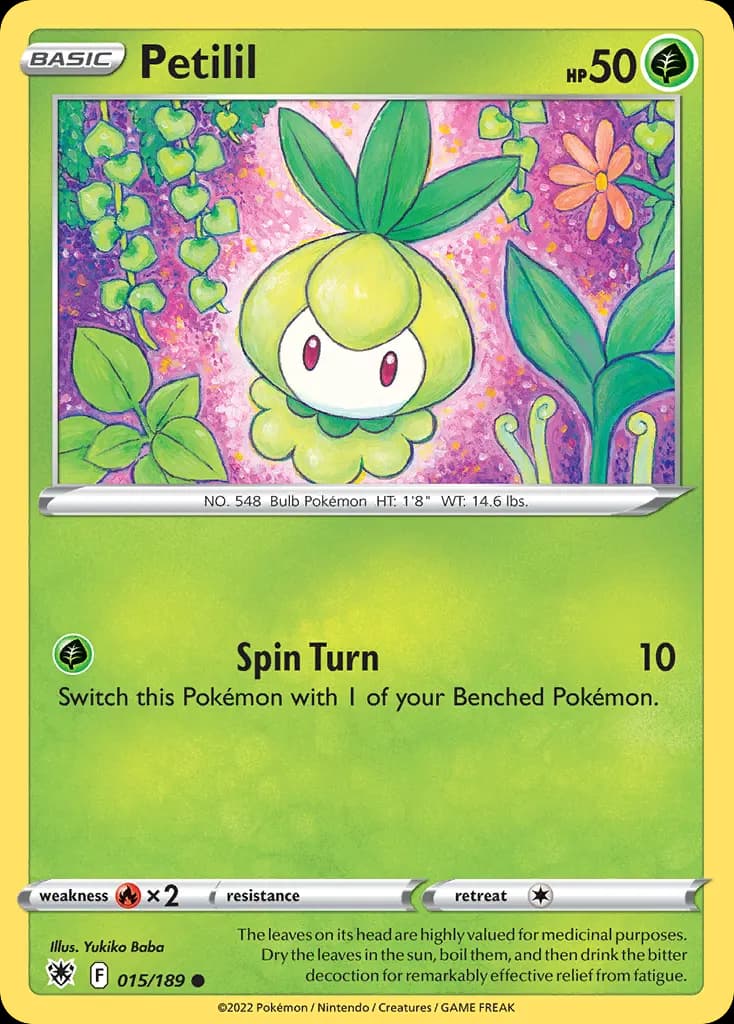 Petilil — Astral Radiance 15 Pokémon card
