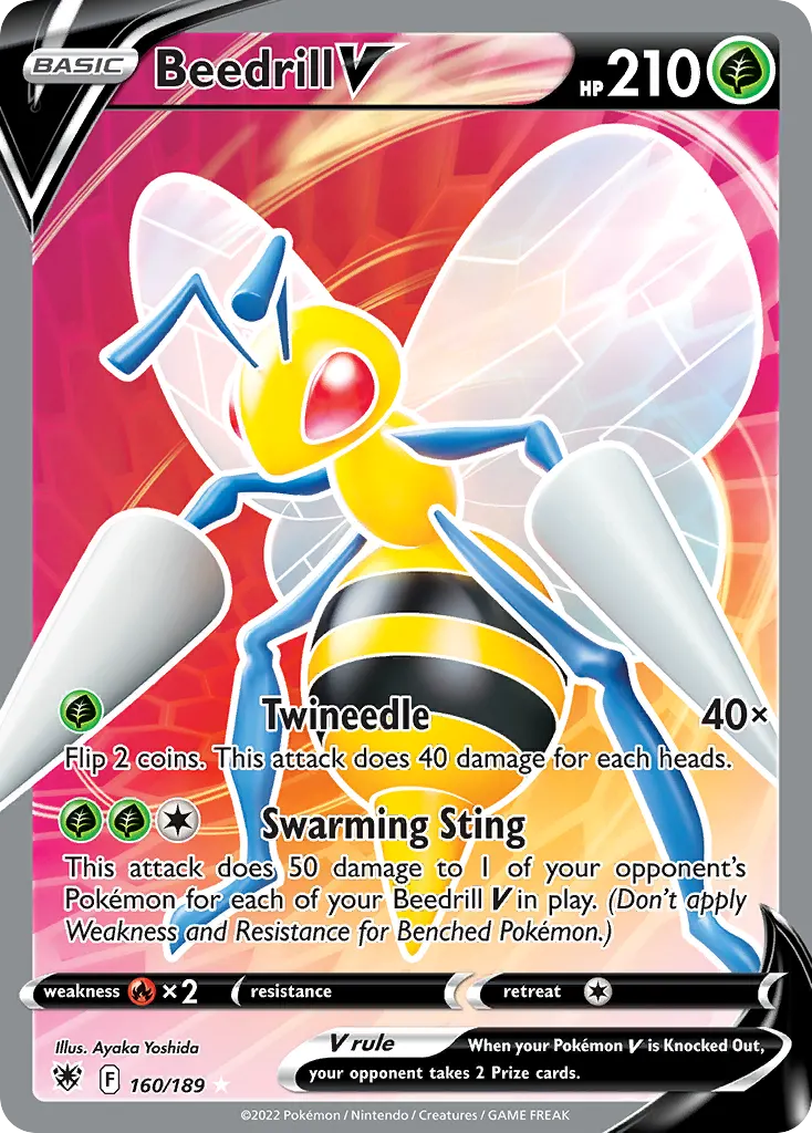 Beedrill V — Astral Radiance 160 Pokémon card