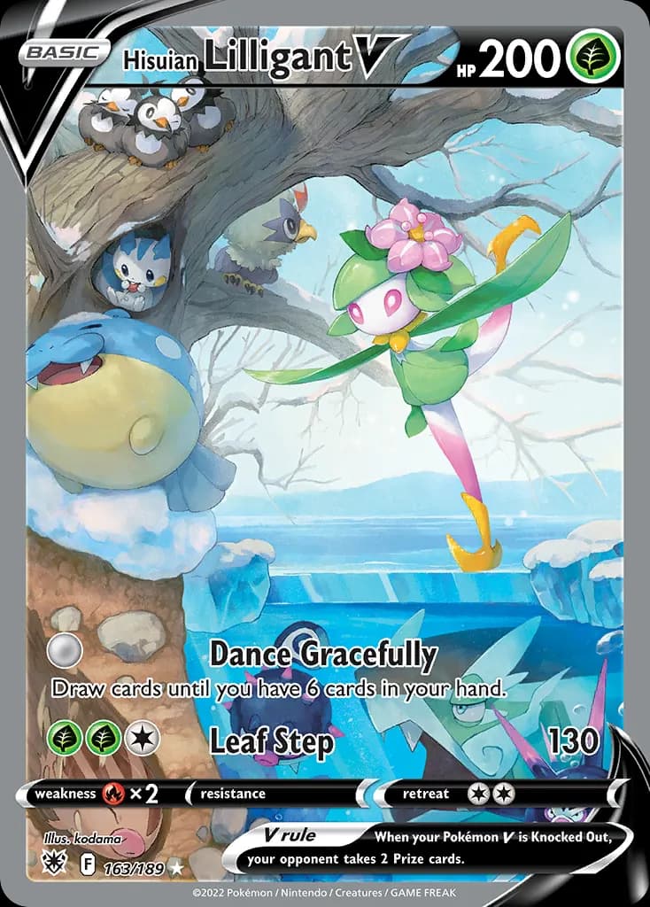 Hisuian Lilligant V — Astral Radiance 163 Pokémon card