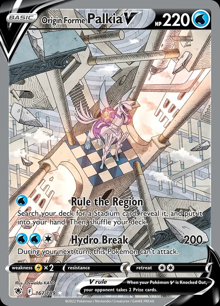 Origin Forme Palkia V — Astral Radiance 167 Pokémon card