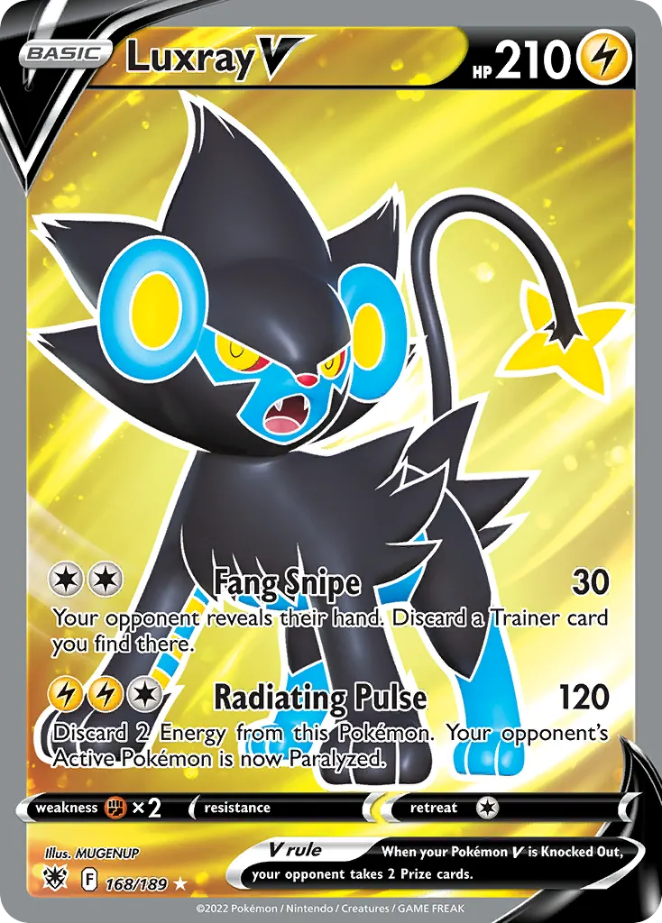 Luxray V — Astral Radiance 168 Pokémon card