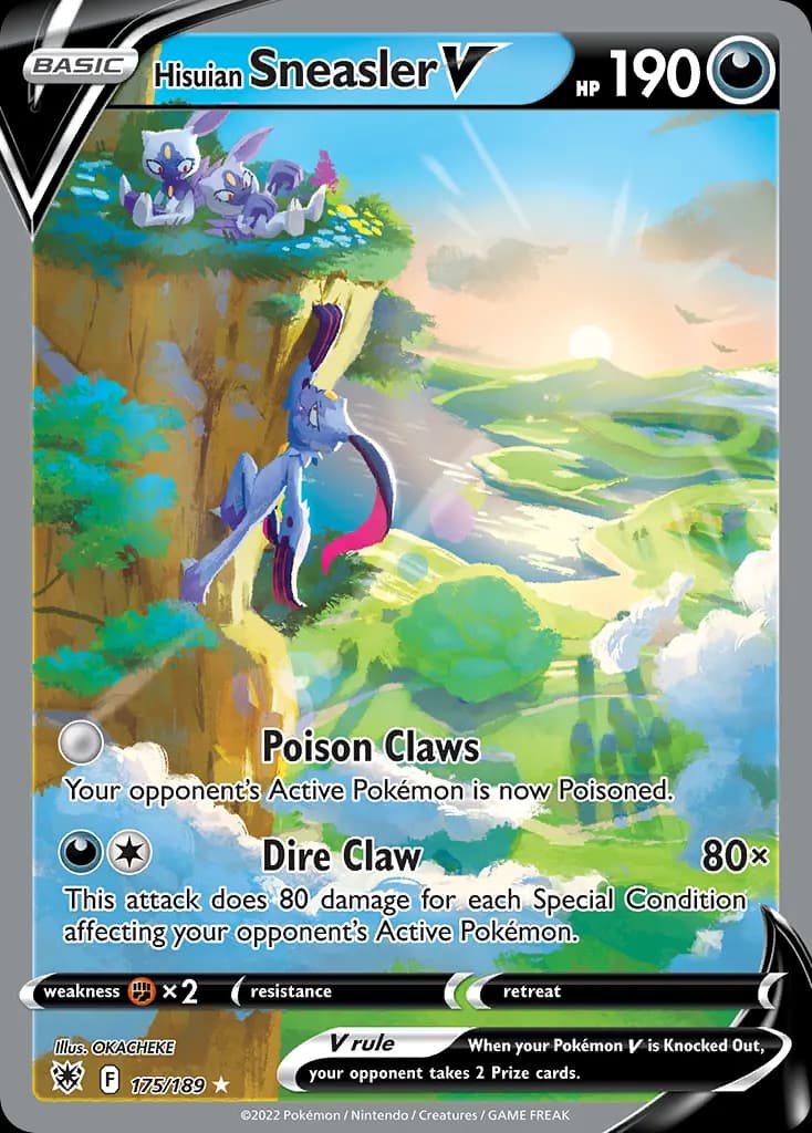Hisuian Sneasler V — Astral Radiance 175 Pokémon card