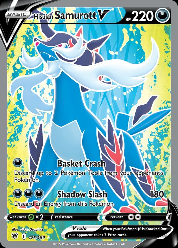 Hisuian Samurott V — Astral Radiance 176 Pokémon card