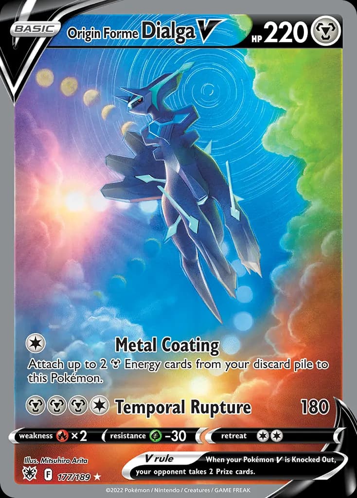 Origin Forme Dialga V — Astral Radiance 177 Pokémon card