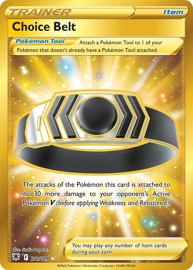 Choice Belt — Astral Radiance 211 Pokémon card