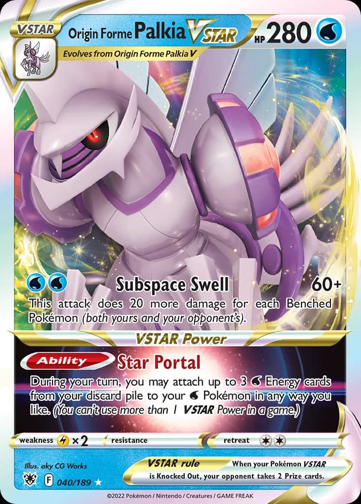 Origin Forme Palkia VSTAR — Astral Radiance 40 Pokémon card