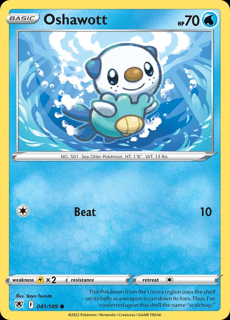 Oshawott — Astral Radiance 41 Pokémon card