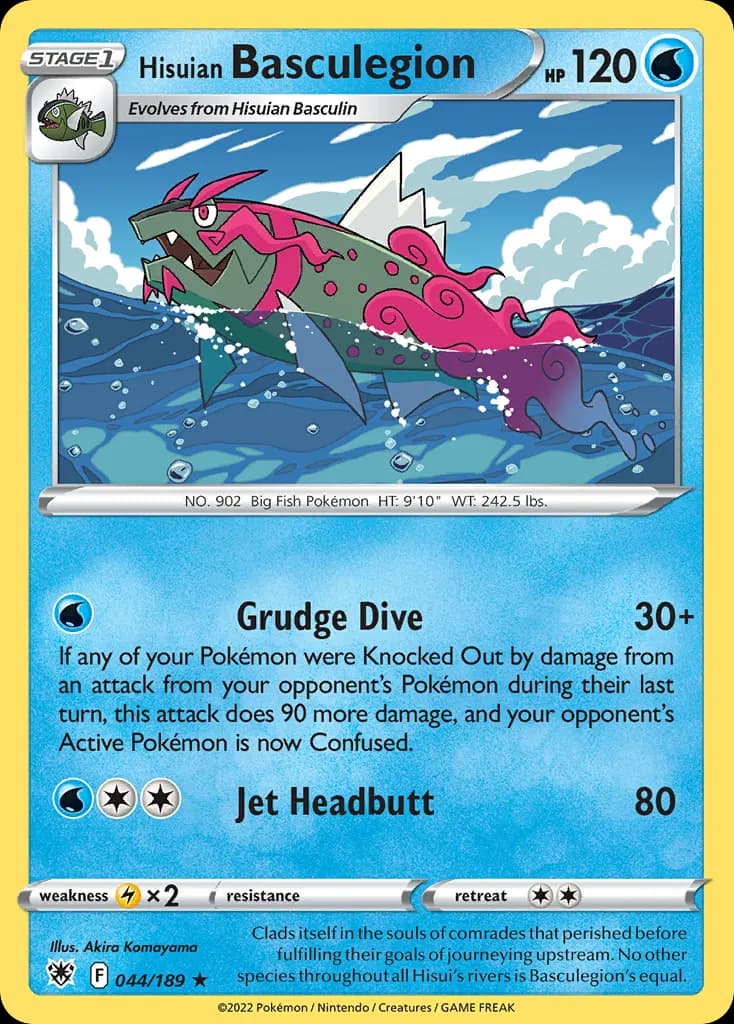 Hisuian Basculegion — Astral Radiance 44 Pokémon card