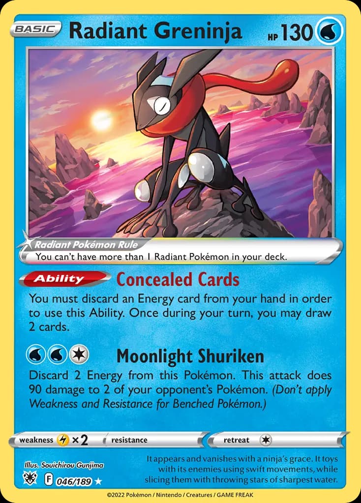 Radiant Greninja — Astral Radiance 46 Pokémon card