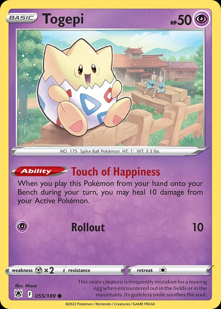 Togepi — Astral Radiance 55 Pokémon card