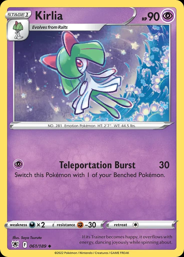 Kirlia — Astral Radiance 61 Pokémon card