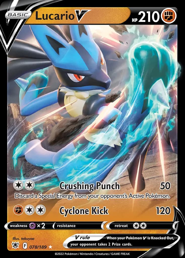 Lucario V — Astral Radiance 78 Pokémon card
