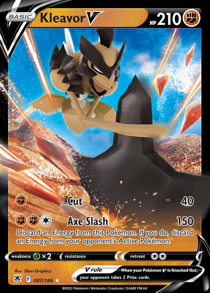 Kleavor V — Astral Radiance 87 Pokémon card