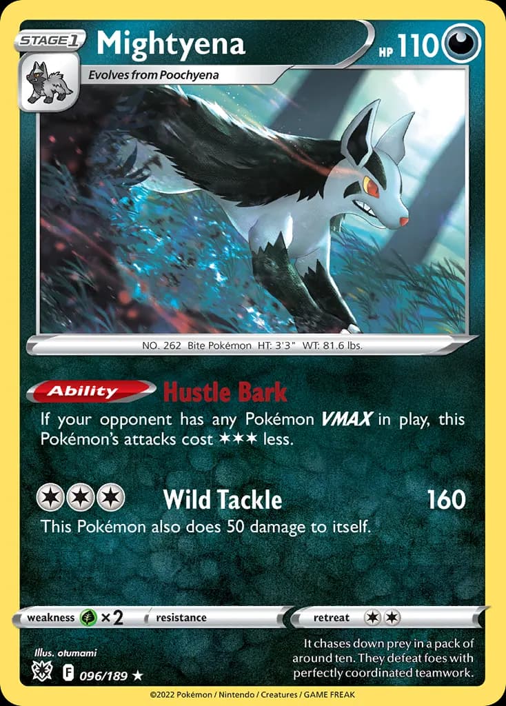 Mightyena — Astral Radiance 96 Pokémon card