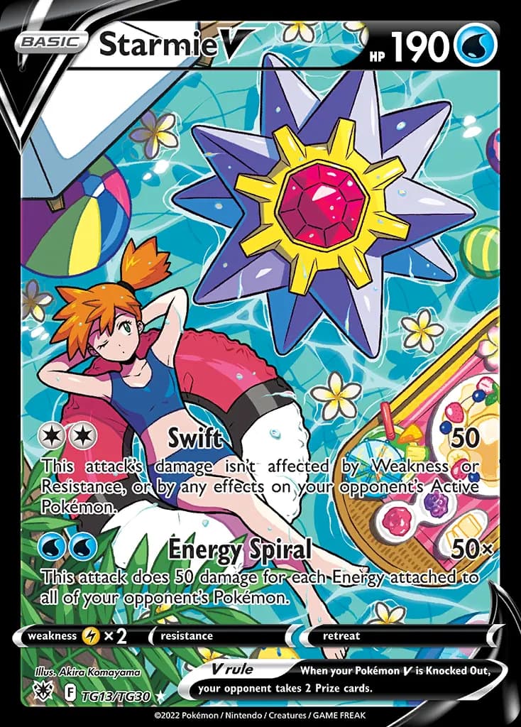 Starmie V — Lucentezza Siderale Galleria Allenatori TG13 Italian Pokémon card