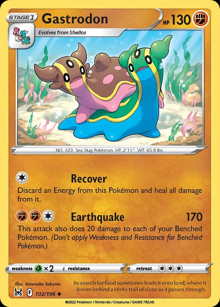 Gastrodon — Lost Origin 102 Pokémon card