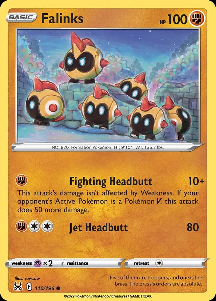 Falinks — Lost Origin 110 Pokémon card