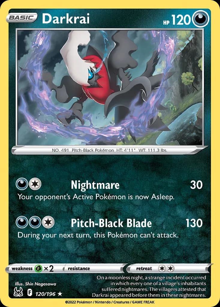 Darkrai — Lost Origin 120 Pokémon card
