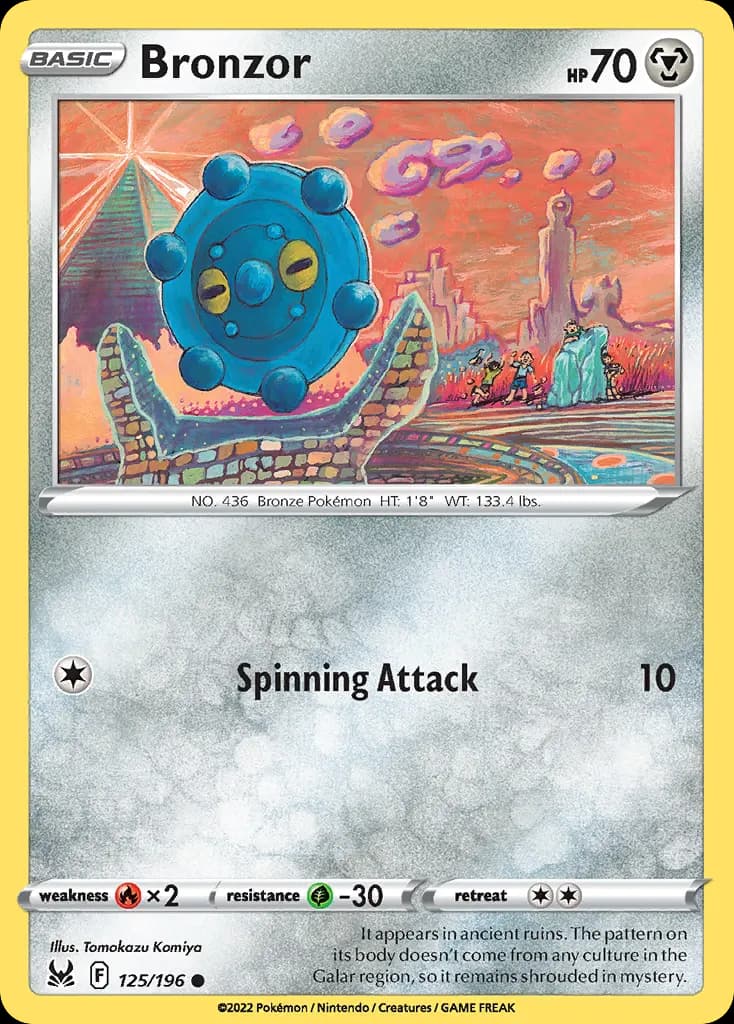 Bronzor — Lost Origin 125 Pokémon card